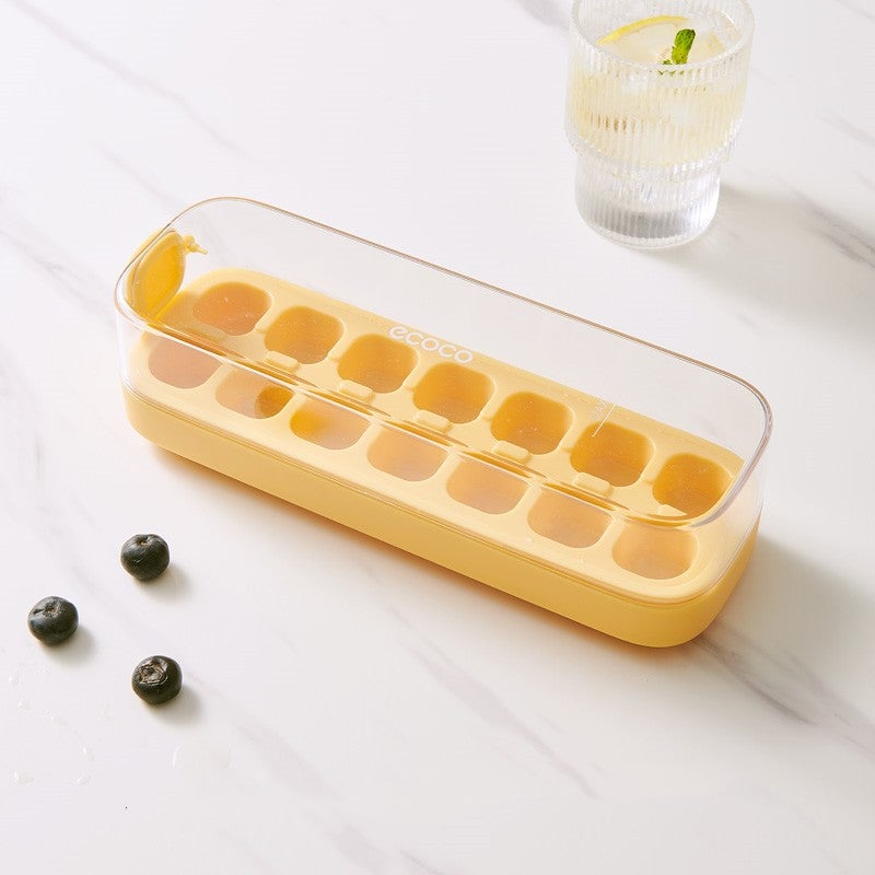 Ice Cube Tray with Push Mechanism