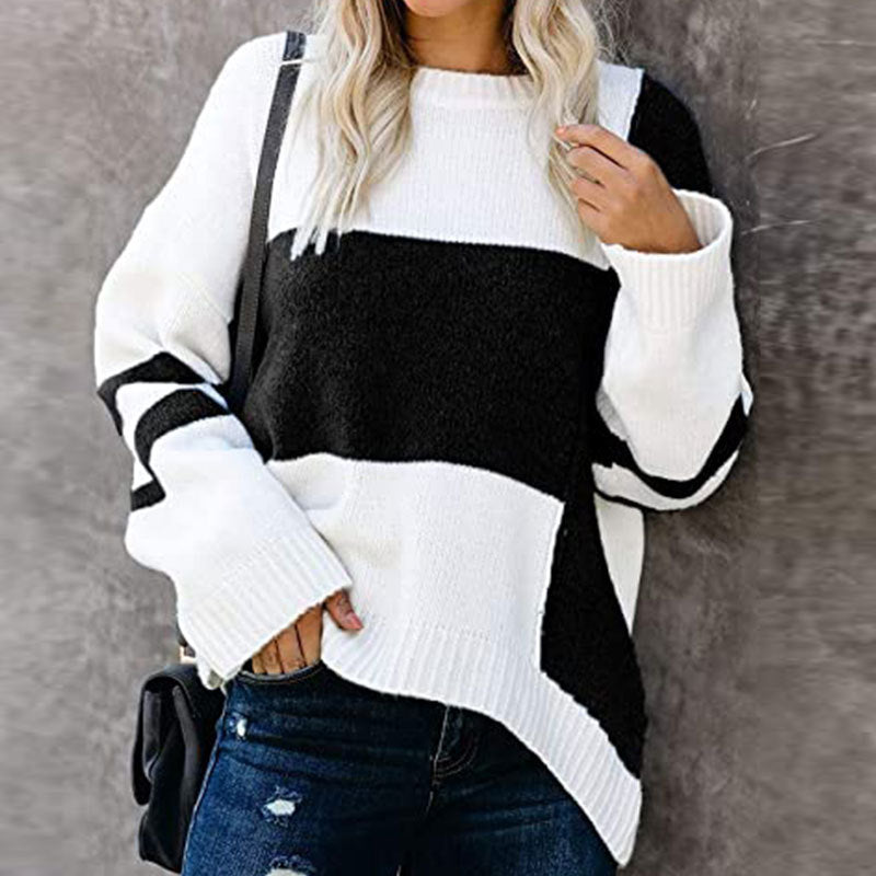 Striped Casual Women's Sweater - Juliette - 3