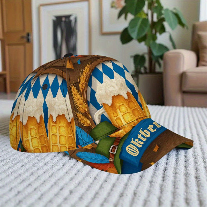 Oktoberfest Baseball Cap – All-Over Print, Snapback & Unisex