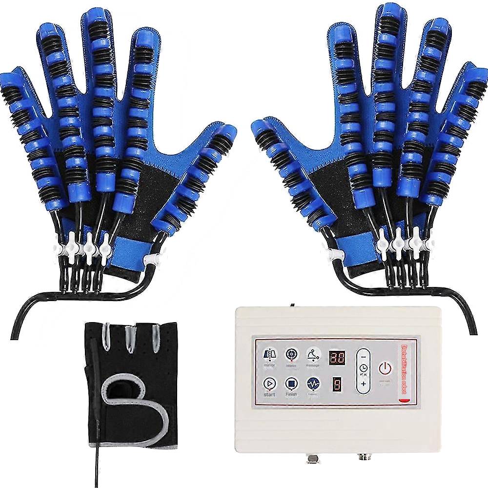 Hand Rehabilitation Trainer Glove – Pneumatic Finger Exercise, 5 Force Levels & 2400mAh Rechargeable