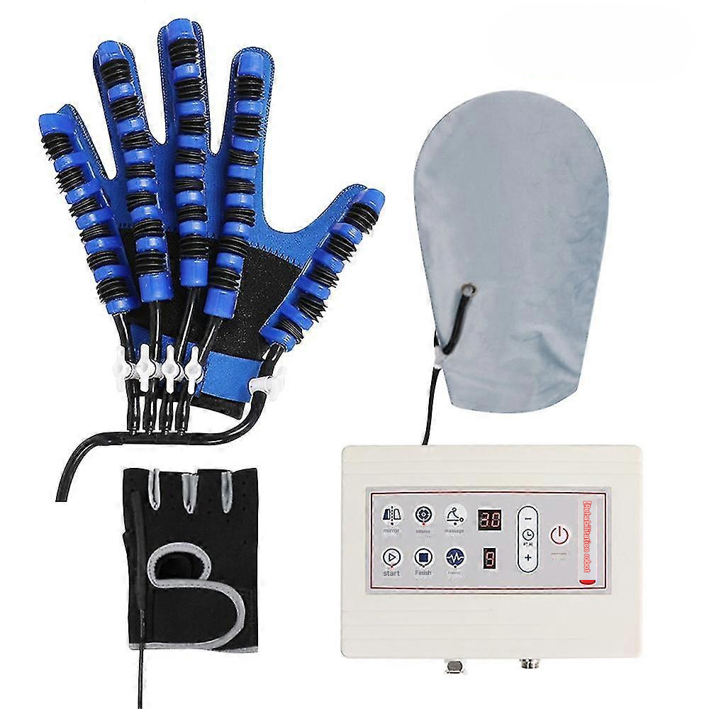 Hand Rehabilitation Trainer Glove – Pneumatic Finger Exercise, 5 Force Levels & 2400mAh Rechargeable