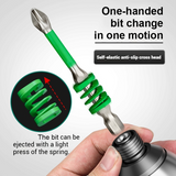 Magnetic Screwdriver Bit Set – S2 Alloy Steel, Anti-Slip Phillips Tip & 65/90/110mm Lengths