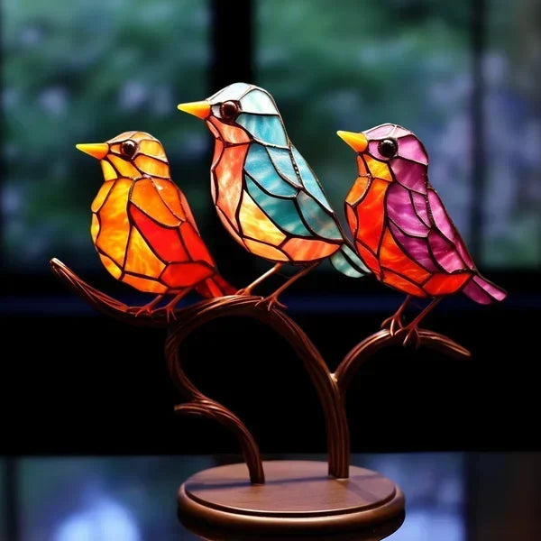 ChicGlass Birds – Colorful Acrylic Birds for Chic Interior Design