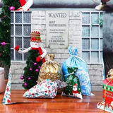 15 Set Drawstring Christmas Gift Bags - Festive Holiday Gift Wrapping, Reusable & Eco-Friendly