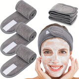 Adjustable Spa Headband – Unisex, Velcro Closure & Soft Breathable Fabric