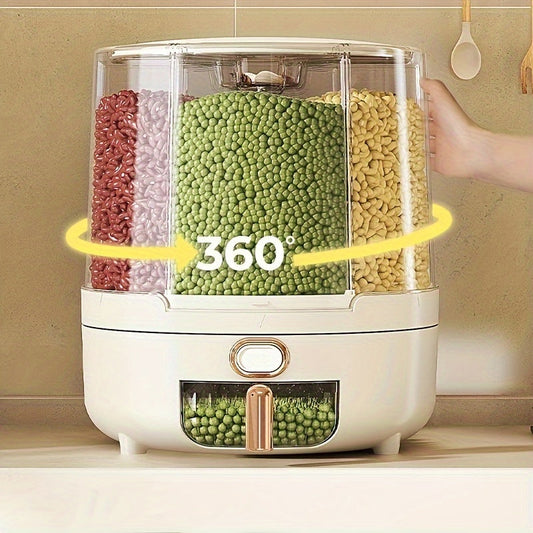 Rotating Food Storage Container – Airtight Seal, 360° Design & Large Capacity