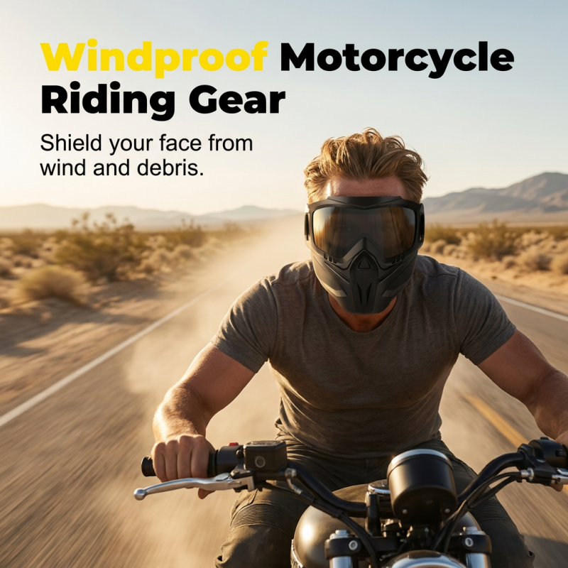 Face Shield with Removable Goggles – Polycarbonate, Anti-Fog & Welding/Motorcycle Use