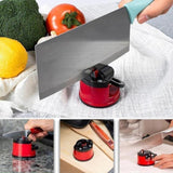 Manual Knife Sharpener – Suction Base, Fixed-Angle Guide & Ergonomic Grip