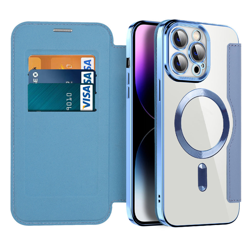 Valtrix – Leather Flip Case with Magnetic Adsorption & RFID Protection (1+1 FREE)