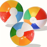 Inflatable Beach Ball – 22cm, Durable PVC & Multicolor for Pool