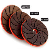 Angle Grinder Polishing Disc – Silicon Carbide, 6mm, Cooling Vents, 50 & 100 Grit