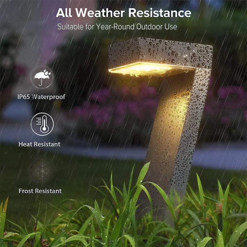 Solar Pathway Light – Z-Shape 46cm, IP65 Waterproof & 3500K Warm White