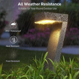 Solar Pathway Light – Z-Shape 46cm, IP65 Waterproof & 3500K Warm White