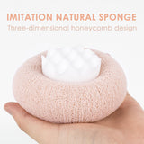 Exfoliating Shower Sponge – Massage Beads, Ring Handle & Suction Hook