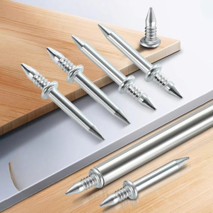 Threaded Wood Screws Set – Carbon Steel, Rust-Resistant Coating & 50/250 Pieces