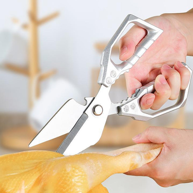 Stainless Steel Kitchen Shears – Heavy Duty, Ergonomic Non-Slip Grips & Multipurpose