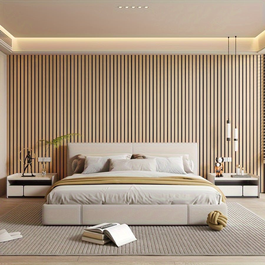 Kalsten | WoodLook Wall Panels – Self-Adhesive 3D PVC Wall Covering for Quick Living Effect