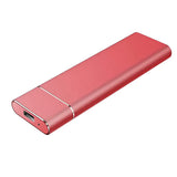 External Hard Drive Portable USB Aluminum Slim Storage Design