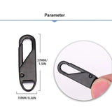 Universal Metal Zipper Pull Repair Kit – 10-Pack, Zinc Alloy & 4 Colors