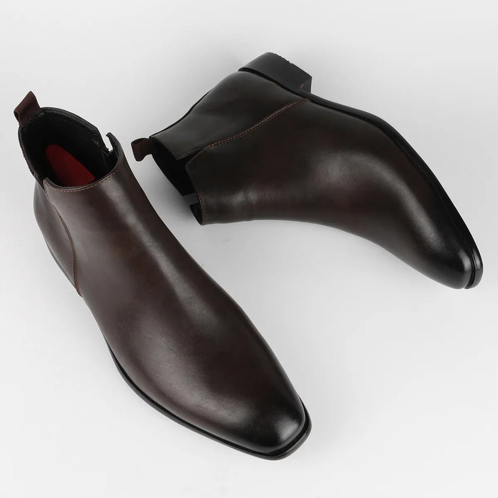 Lars – Classic Retro Leather Boots for Men