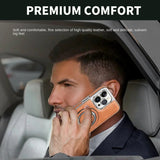 Premium Leder iPhone-Hülle mit Magnetischem Ständer – Ultimativer Schutz & Stil