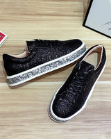 Sienna – Women's Platform Glitter Sneakers