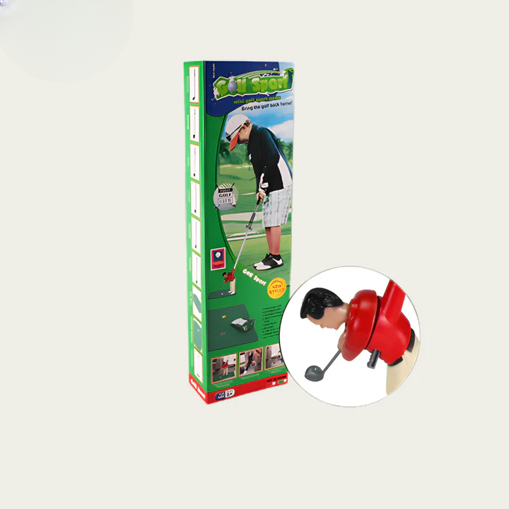 Indoor Mini Golf Set – 6 Interchangeable Clubs, Adjustable Course & Obstacles, Kids & Adults