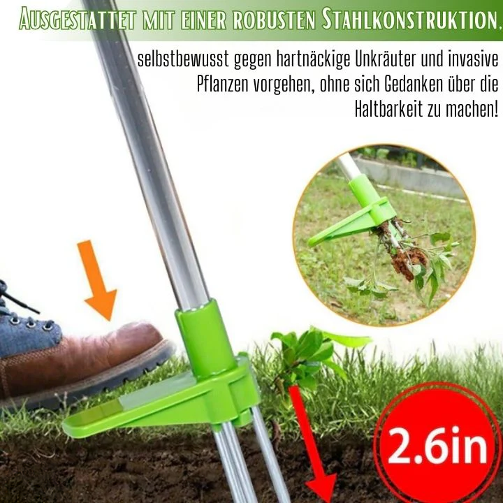 Ergonomischer Unkrautstecher mit Fußpedal – Rückenfreundliches Gartenwerkzeug für müheloses Unkrautentfernen