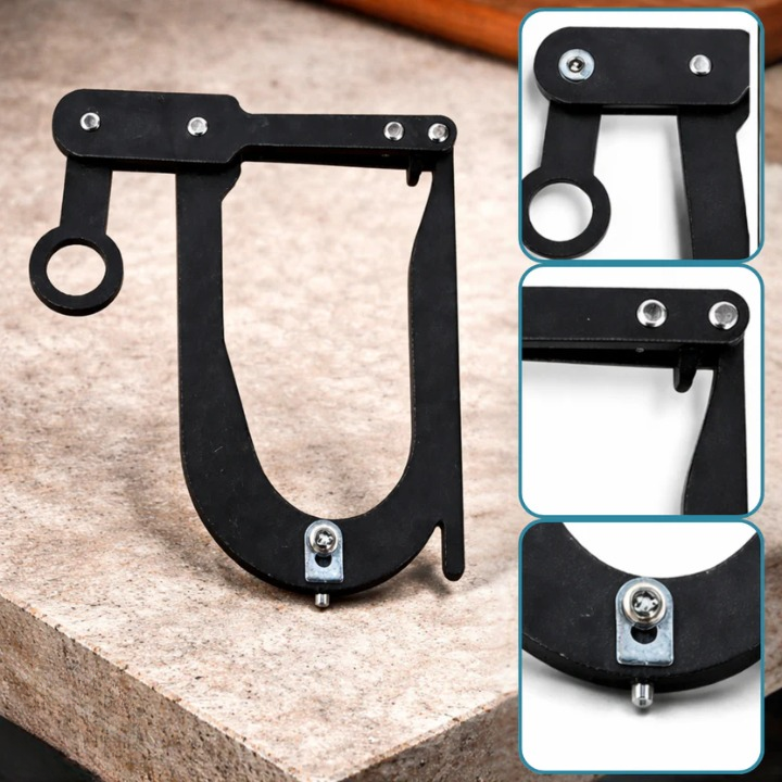 Outdoor Rope Threader Clamp – ABS Plastic, 8 cm & Universal Rope Fit