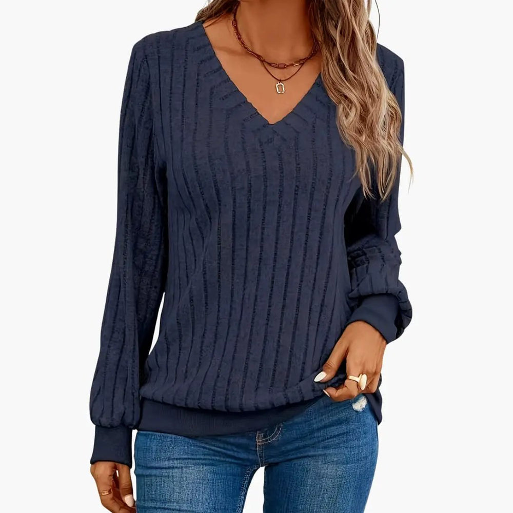 Women's Sweater – V-Neck, Long Sleeve & Pullover Style