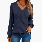 Women's Sweater – V-Neck, Long Sleeve & Pullover Style