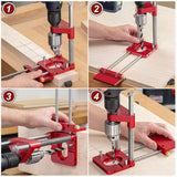Woodworking Drill Stand – Alloy Steel, Adjustable Guide & 25×8×7cm
