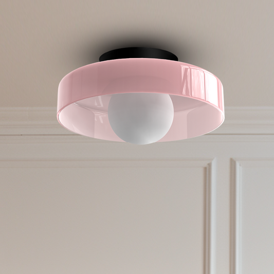 Modern LED Ceiling Light – Round Glass, Flush Mount & Energy-Efficient Design