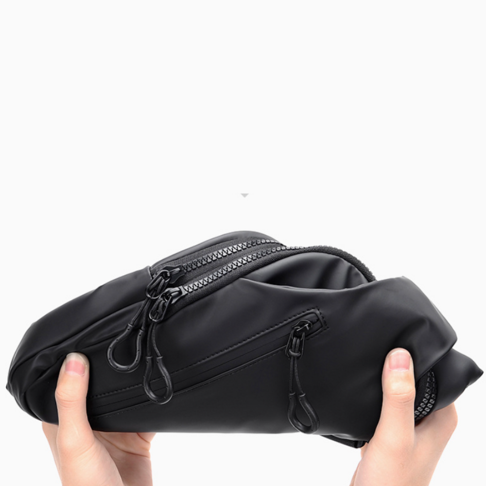 Unisex Anti-Theft Crossbody Bag – Waterproof Polyester, Hidden Pockets & Adjustable Strap