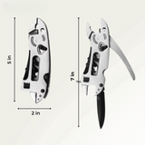 9-in-1 Multitool – Stainless Steel, 440C Blade & Foldable 12.2 cm