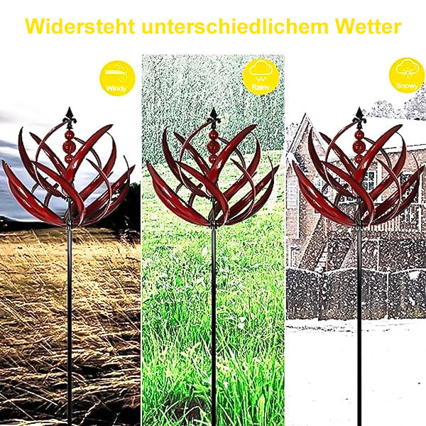 Metal Garden Wind Spinner – Weatherproof, Low-Friction Bearing & 90cm Tall