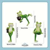 Frosch-Figur für Blumentöpfe und Garten