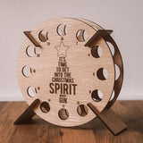 Wooden Christmas Advent Calendar Tree – Reusable Beer and Wine Holder