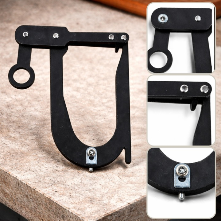 Rope Clip Tensioner – 8 cm ABS Plastic, Quick-Threading & Reusable
