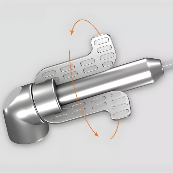 105° Right Angle Drill Adapter – 45-Steel, 6.35mm Hex Shank & Magnetic Bit Holder