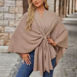 Enhanced Product Title: "Lia™ Stylish Schicker Poncho - Trendy Women's Outerwear for All Seasons" 

This title includes keywords that potential customers might search for, such as "stylish," "trendy," and "women's outerwear," while still highlighting the