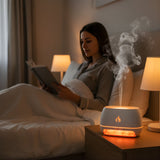 Ultrasonic Salt Stone Humidifier – LED Light, Whisper-Quiet & 18×12.5×8cm Compact