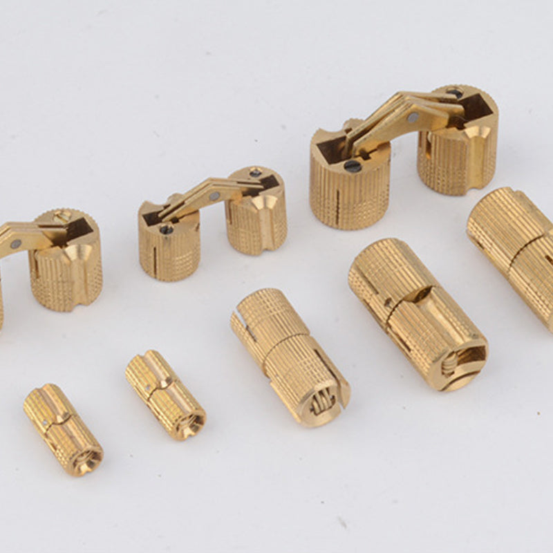 Concealed Brass Hinges – Invisible 180° Design, Set of 4 & Rust-Resistant