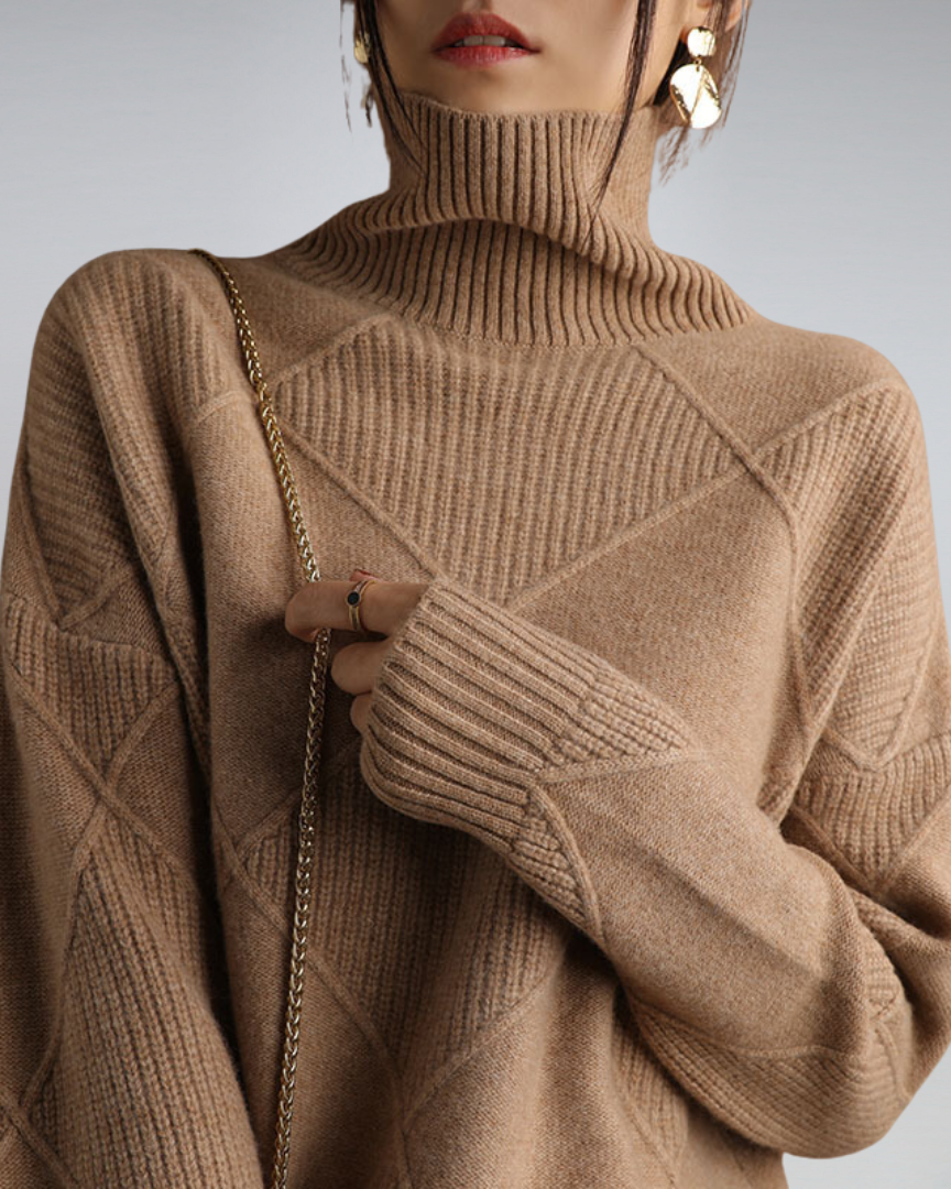 Enhanced Product Title: "Lily Women's Cozy Roll Neck Sweater - Stylish Knit Pullover for Fall & Winter Fashion" 

This title includes relevant keywords and phrases that can help improve visibility and attract potential buyers.