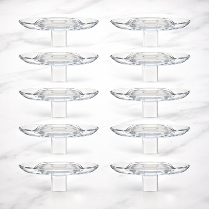 Floating Flower Stem Holders – Transparent Plastic, Small & Large Sizes, 30-Pack