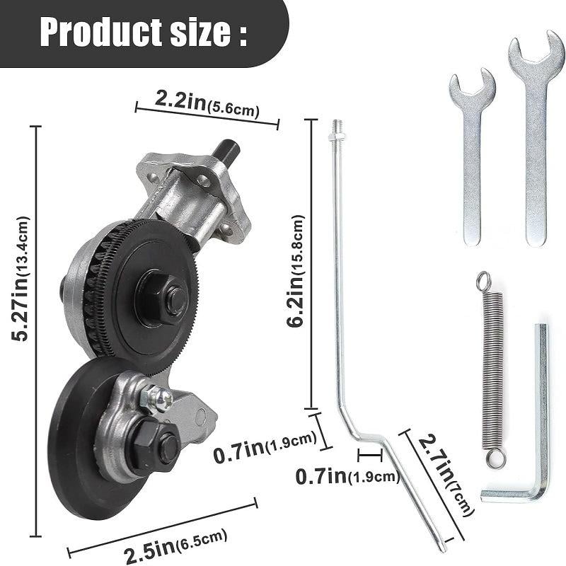 Enhanced Product Title: "Metallschneider Bohrmaschinen-Aufsatz mit Schutzhaube & Hochwertiger Schneidscheibe – Präzise Metallbearbeitung" 

This title incorporates relevant keywords while emphasizing the product's features and benefits, making it more app