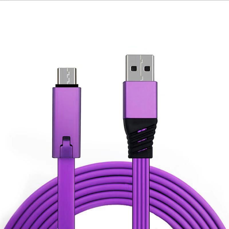 Adjustable Charging Cable – 150cm Cuttable Length & USB-C/Android/iPhone Compatible