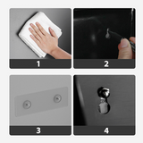 No-Drill Toilet Paper Holder – Stainless Steel, Phone Shelf & Adhesive Mount