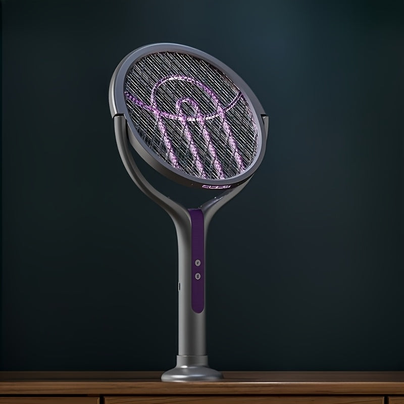 Electric Mosquito Swatter – Telescopic Handle, UV Light & USB Rechargeable