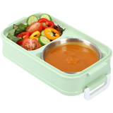 3-Tier Bento Lunch Box – Leakproof, Soup Container & Reusable Cutlery
